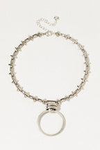 Edgy Spike Chain Necklace