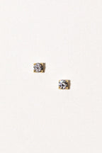 Elegant Cubic Zirconia Stud Earrings