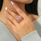 Flower Open Rings