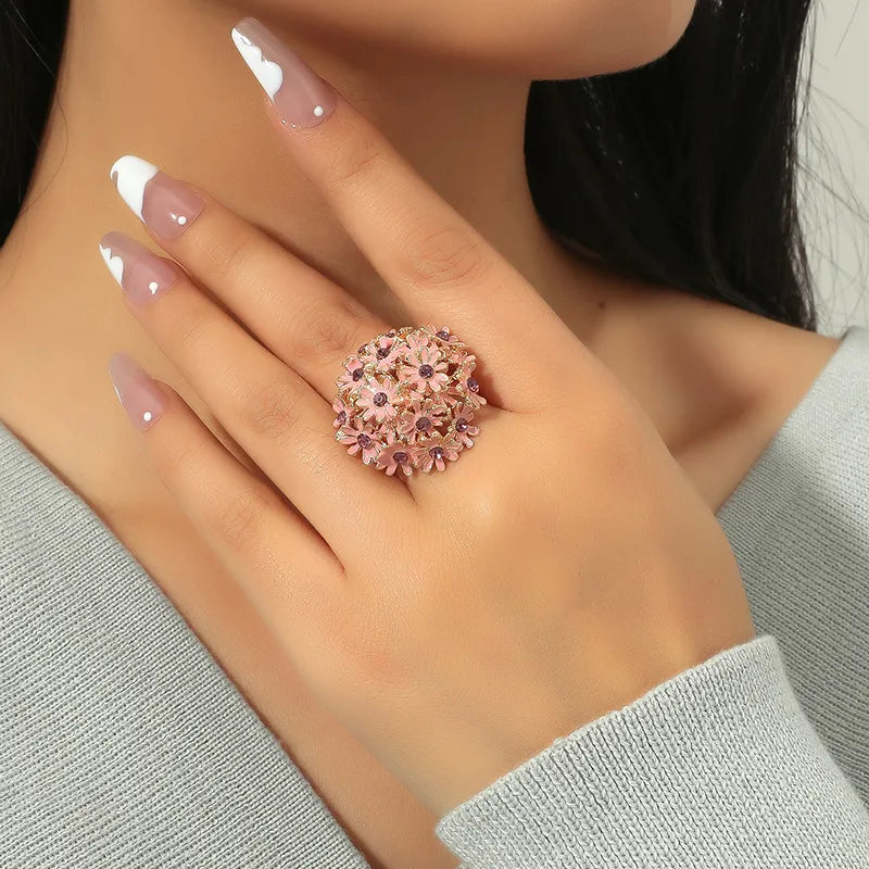 Flower Open Rings