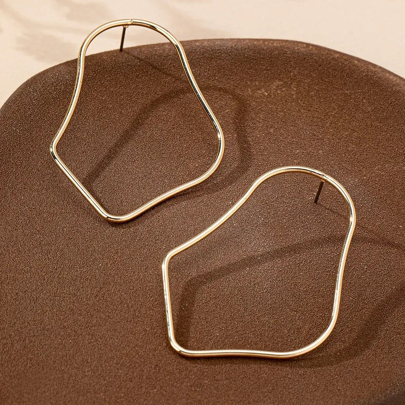 Geometric Iron Ear Studs