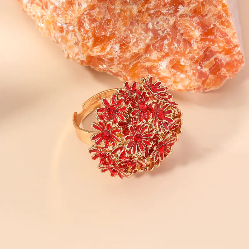 Flower Open Rings