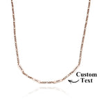 Personalized Stainless Steel Chain Necklace Fashionable Engravable Jewelry Gift for Men TJ-NP-0165