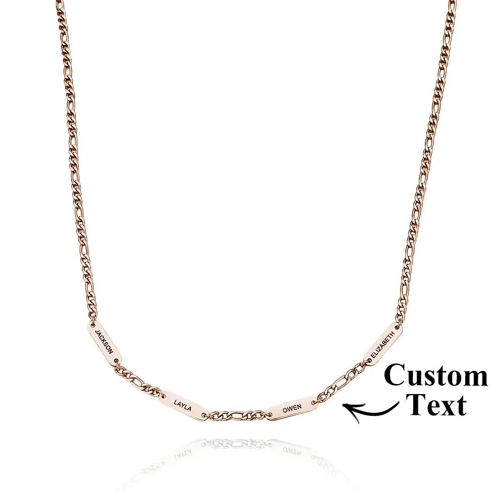 Personalized Stainless Steel Chain Necklace Fashionable Engravable Jewelry Gift for Men TJ-NP-0165