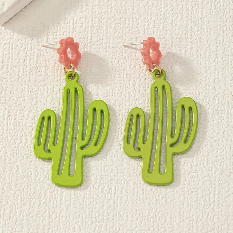 Cactus Drop Earrings