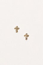 Elegant Cross Stud Earrings