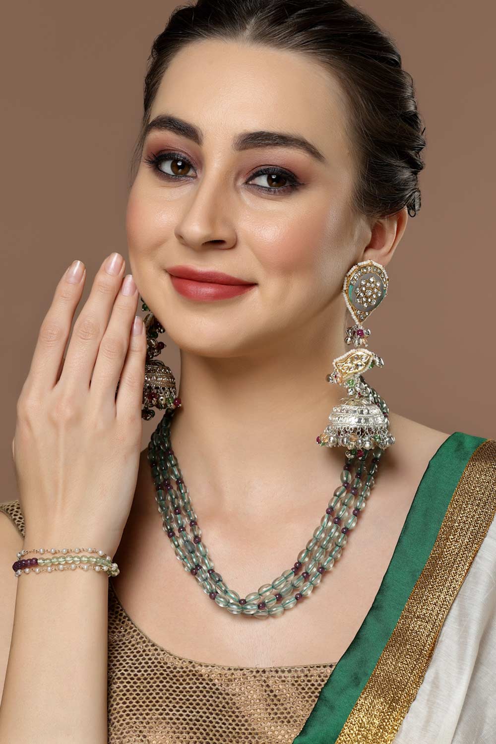 Elegant Multistrand Bead Necklace