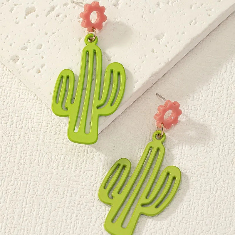 Cactus Drop Earrings