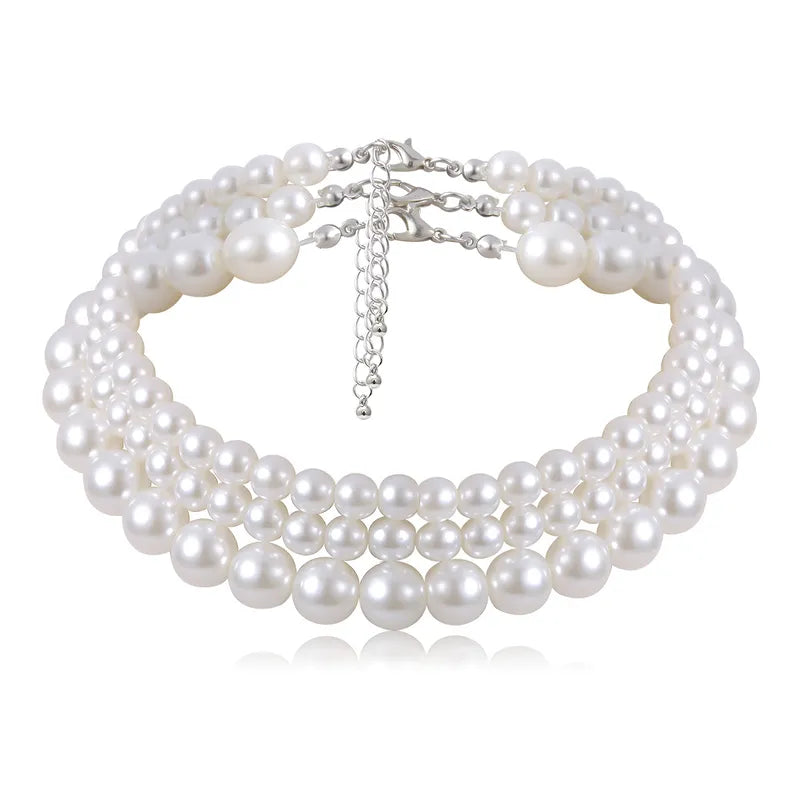 Boho Multi-layer Pearl Chain Necklace